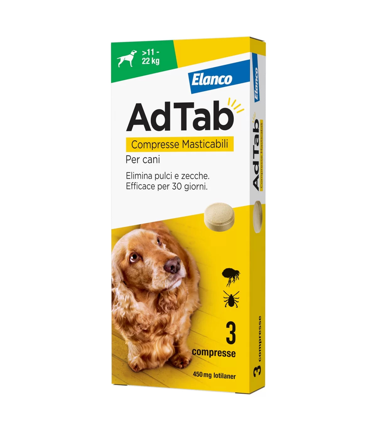 ADTAB CANI 11-22kg (3 cpr) - Antiparassitario Per Cani