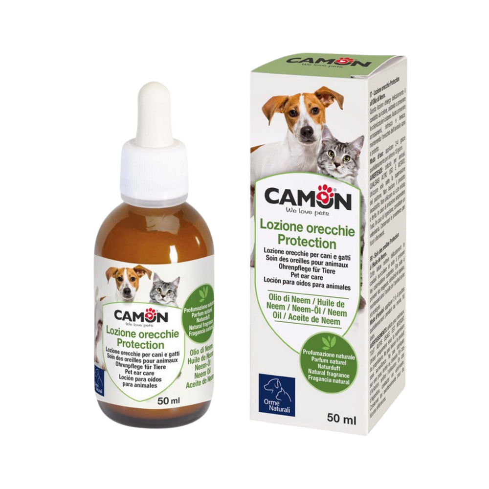 CAMON LOZIONE ORECCHIE OLIO DI NEEM PER CANI E GATTI 50ml