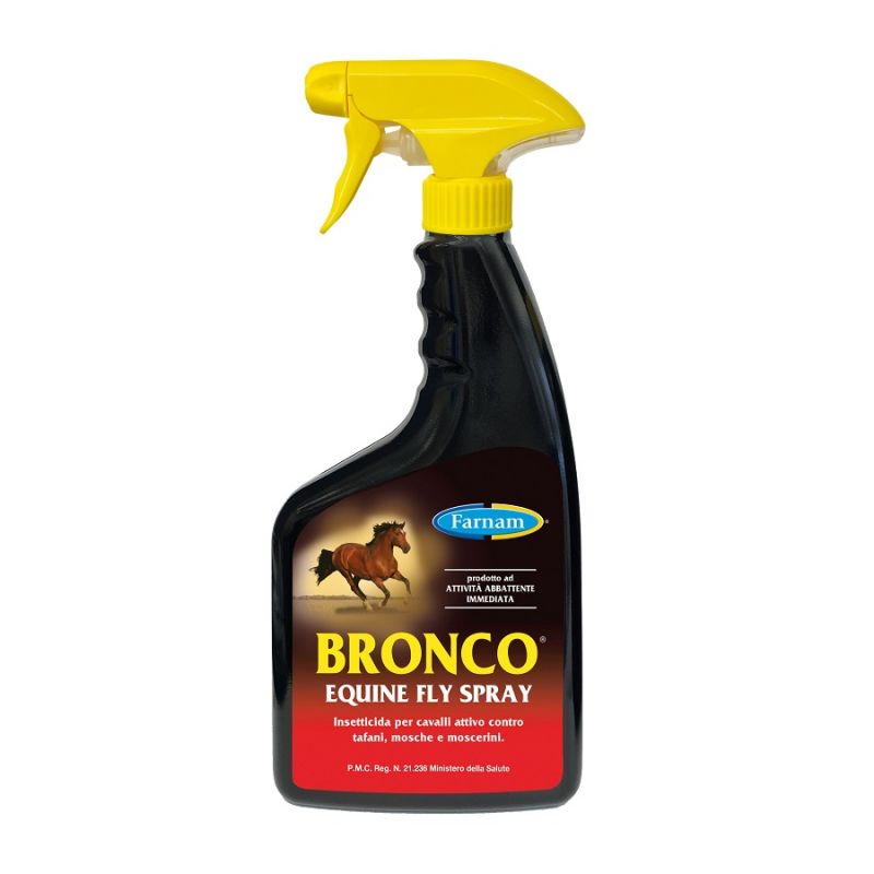 Bronco Equine Fly Spray 600 ml: Antimosche per Cavalli Contro Mosche e Tafani