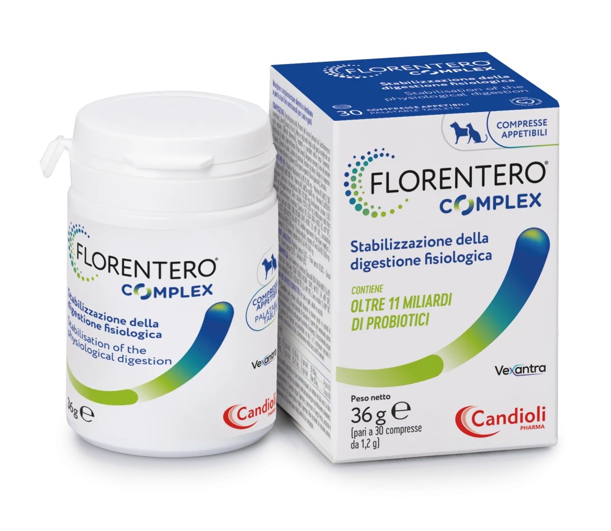 FLORENTERO COMPLEX 30 cpr – Probiotico Cani e Gatti