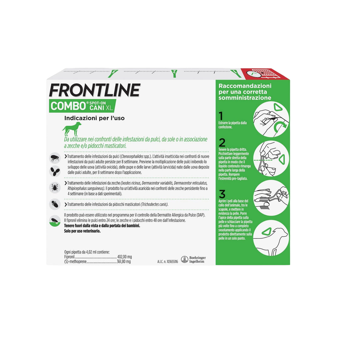 FRONTLINE COMBO CANE oltre 40 kg 3 pip