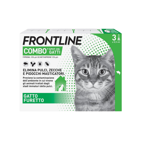 FRONTLINE Combo Gatti 3 Pipette - Difesa Gatti da Parassiti