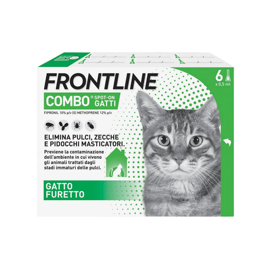 FRONTLINE COMBO GATTI 6 Pipette - Proteggi il Tuo Gatto