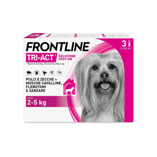 FRONTLINE TRI ACT 2-5 Kg 3 pip – Antiparassitario Per Cani