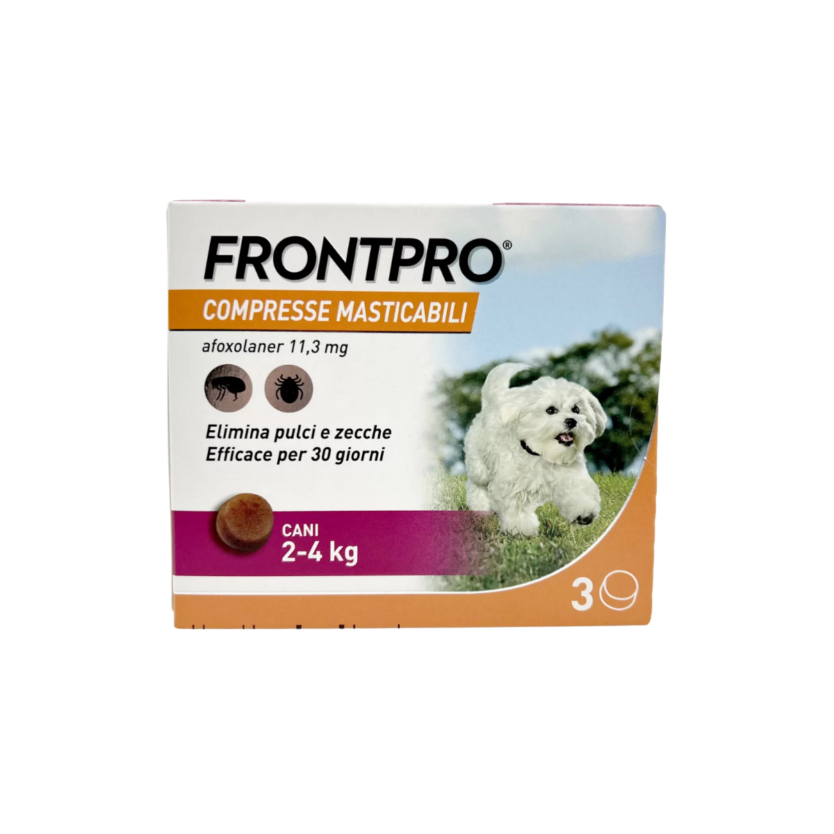 FRONTPRO CANE (3 cpr) 2 - 4 kg - Antipulci Per Cani Piccoli