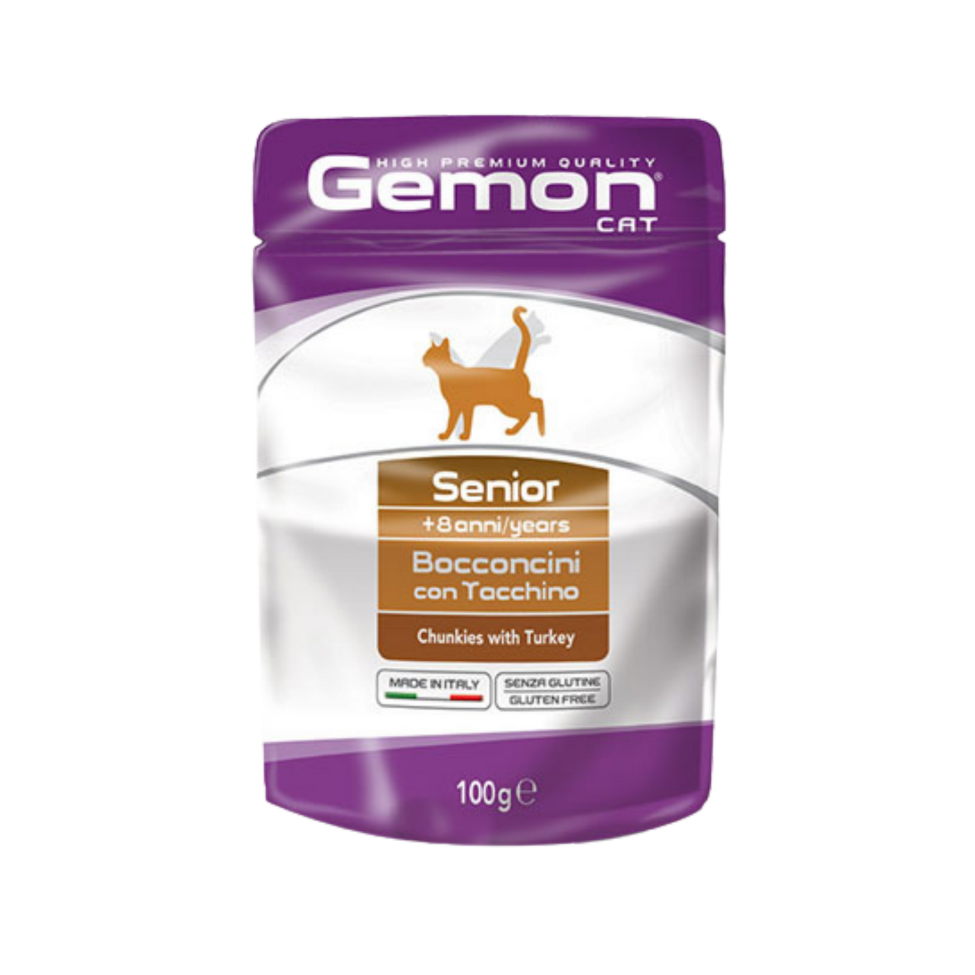 GEMON SENIOR GATTO BOCCONCINI CON TACCHINO (12pz)