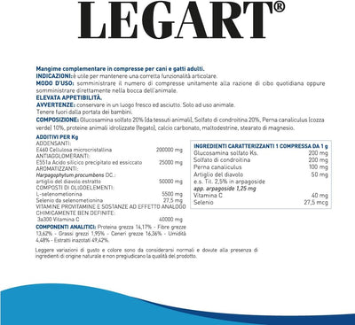 LEGART MAXI 60 cpr – Integratore Articolare Per Cani Medio/Grandi