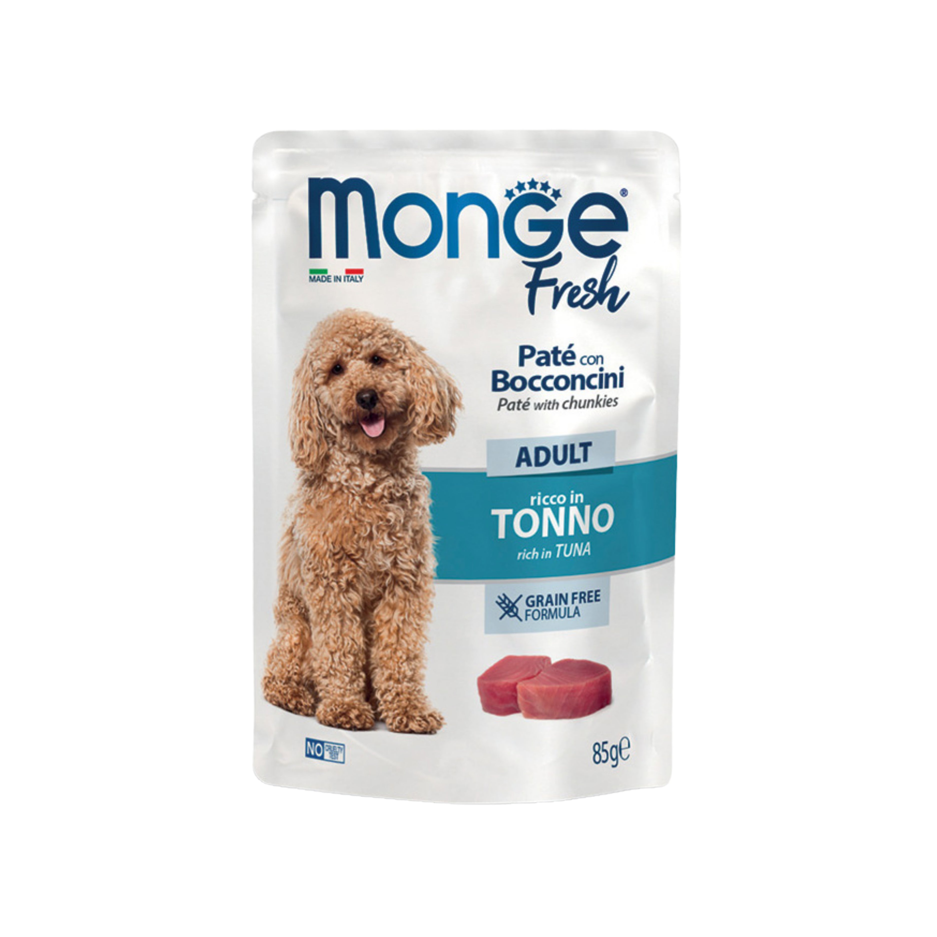 Monge Fresh Cane Adult Paté Tonno 85g – Sarda Zootecnica