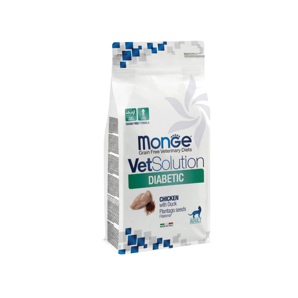 Monge VetSolution Diabetic Gatto - Pollo con Anatra Grain Free 1.5 kg