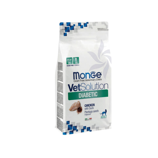 Monge VetSolution Diabetic Gatto - Pollo con Anatra Grain Free 1.5 kg