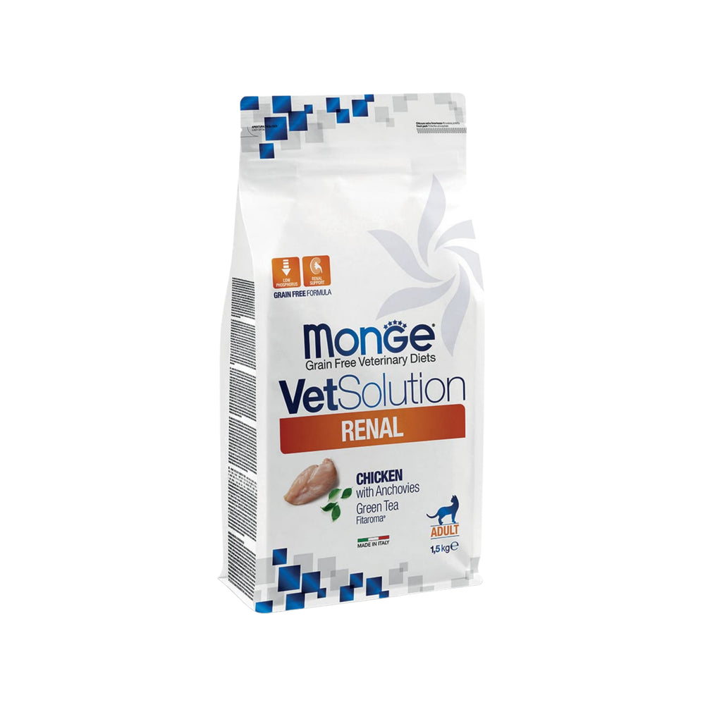 Monge VetSolution Renal Gatto - Pollo con Acciughe Grain Free 1.5kg