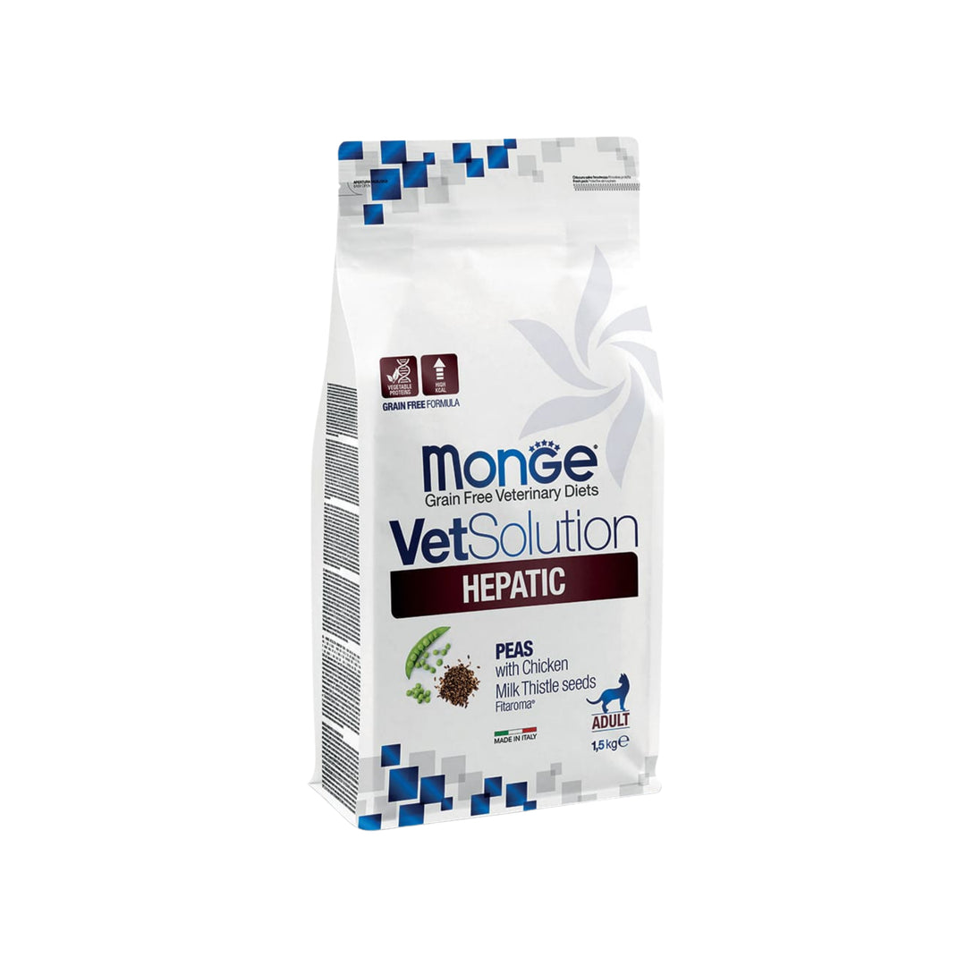 Monge VetSolution Hepatic Gatto - Dieta Veterinaria Grain Free 1.5kg