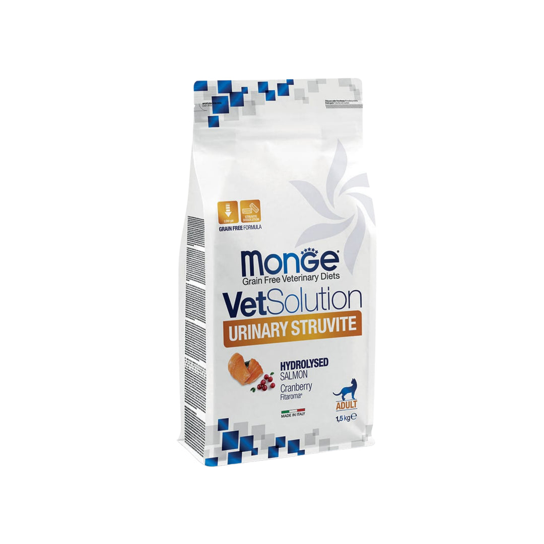 Monge VetSolution Urinary Struvite Gatto - Salmone Idrolizzato Cranberry Grain Free 1.5g