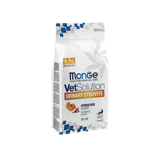 Monge VetSolution Urinary Struvite Gatto - Salmone Idrolizzato Cranberry Grain Free 1.5g