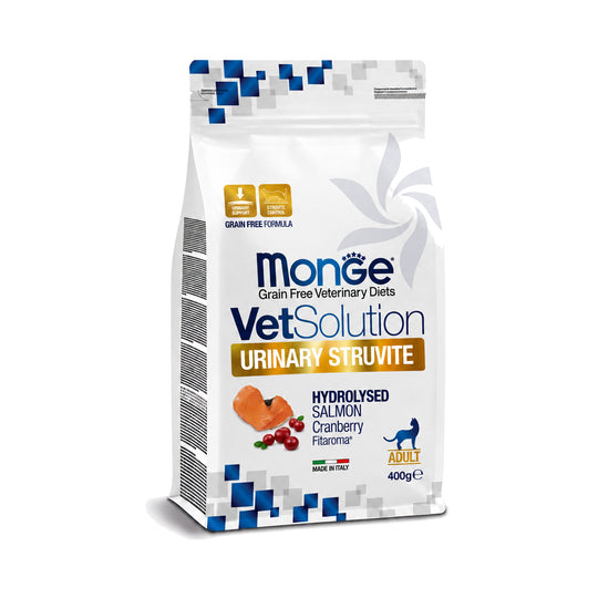 Monge VetSolution Urinary Struvite Gatto - Salmone Idrolizzato Cranberry Grain Free 400g
