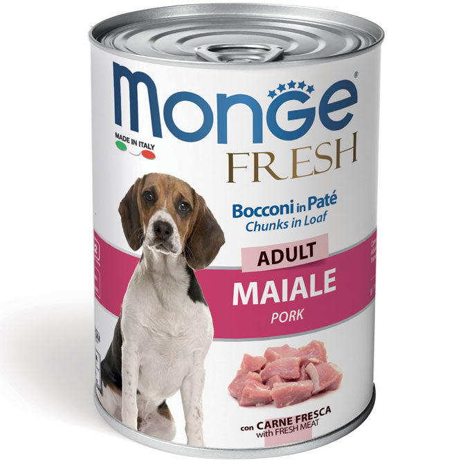 MONGE DOG FRESH BOCCONCINI IN PATE' ADULT MAIALE (8 pz)
