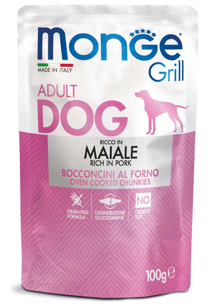 MONGE GRILL DOG ADULT BOCCONCINI MAIALE (15pz)