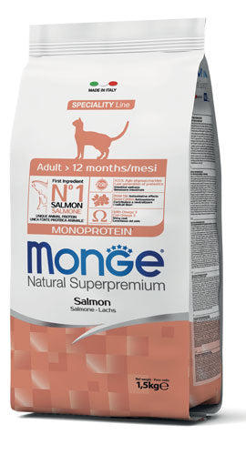 MONGE CAT ADULT MONOPROTEIN SALMONE 1,5Kg