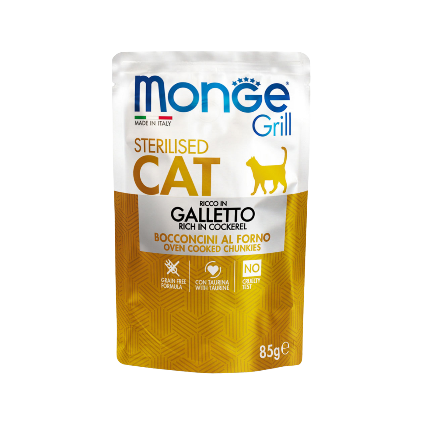 MONGE GRILL CAT STERILIZED BOCCONCINI GALLETTO (12pz)