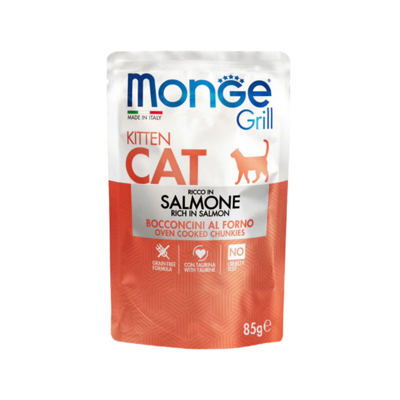 MONGE GRILL KITTEN BOCCONCINI SALMONE 12 pz