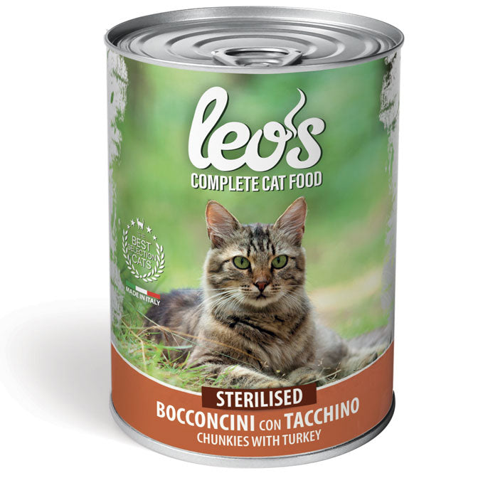 Leo's cat sterilised tacchino (12 pz) 415gr