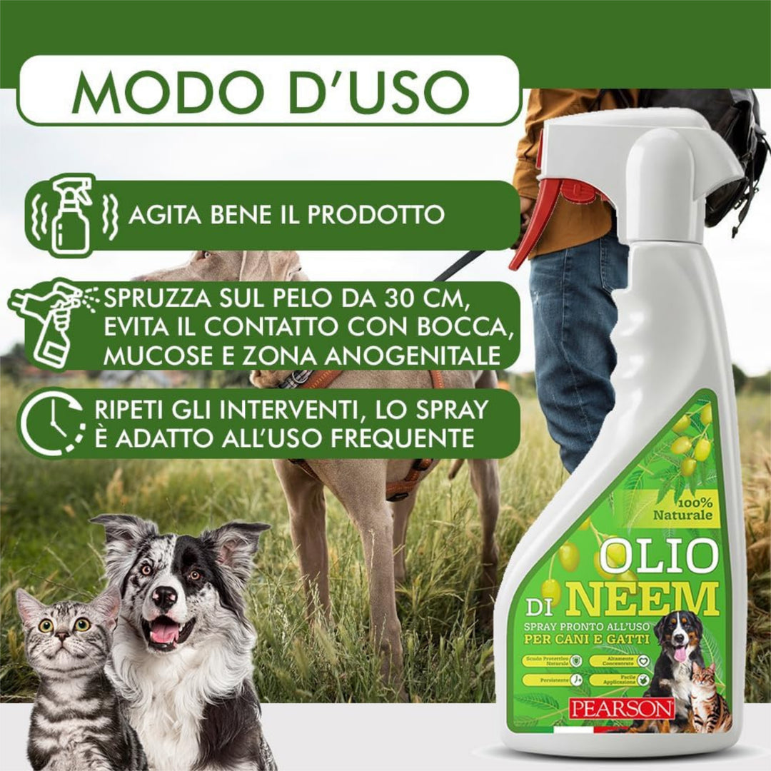 PAERSON OLIO DI NEEM SPRAY CANI E GATTI 700ml