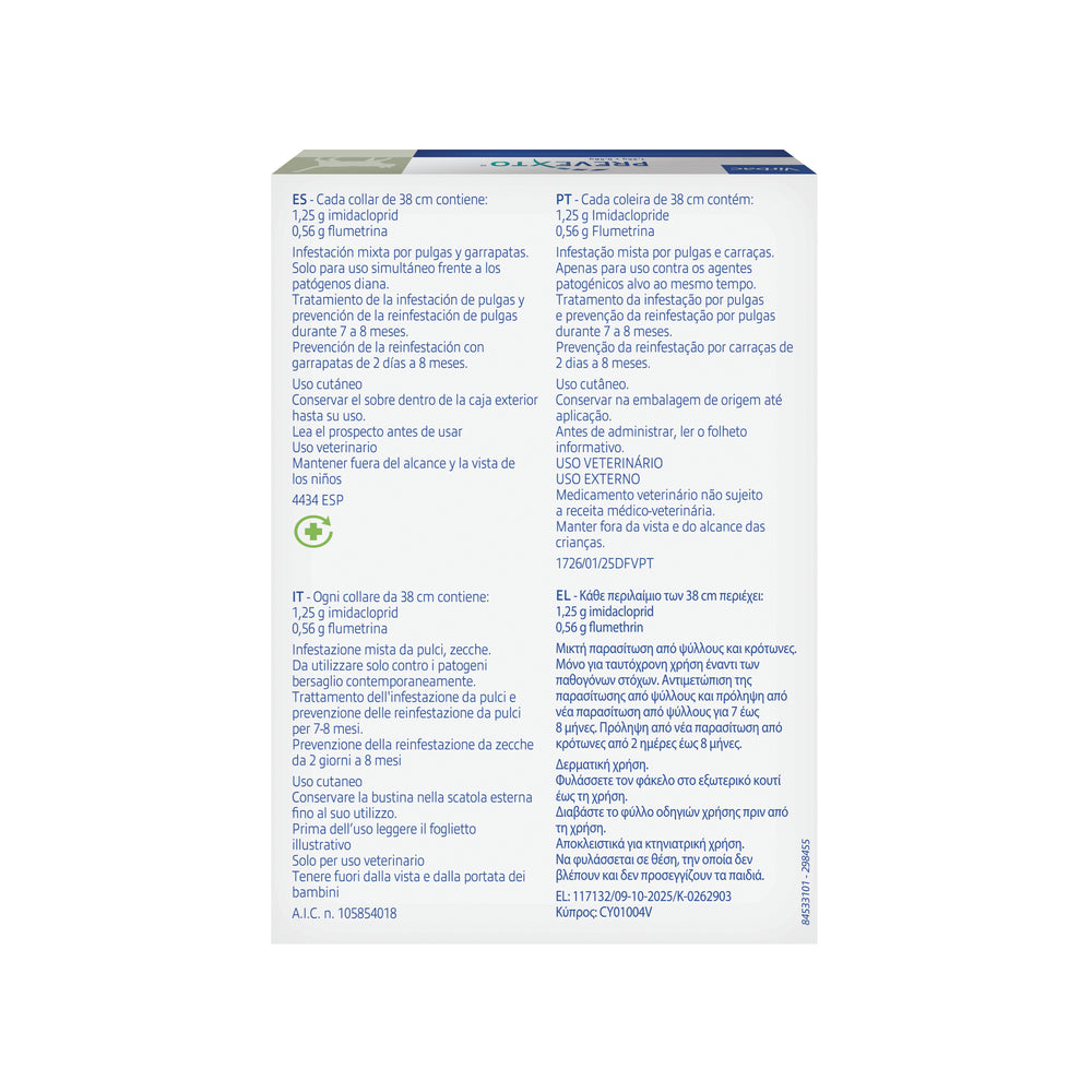 PREVEXTO COLLARE ANTIPARASSITARIO GATTI