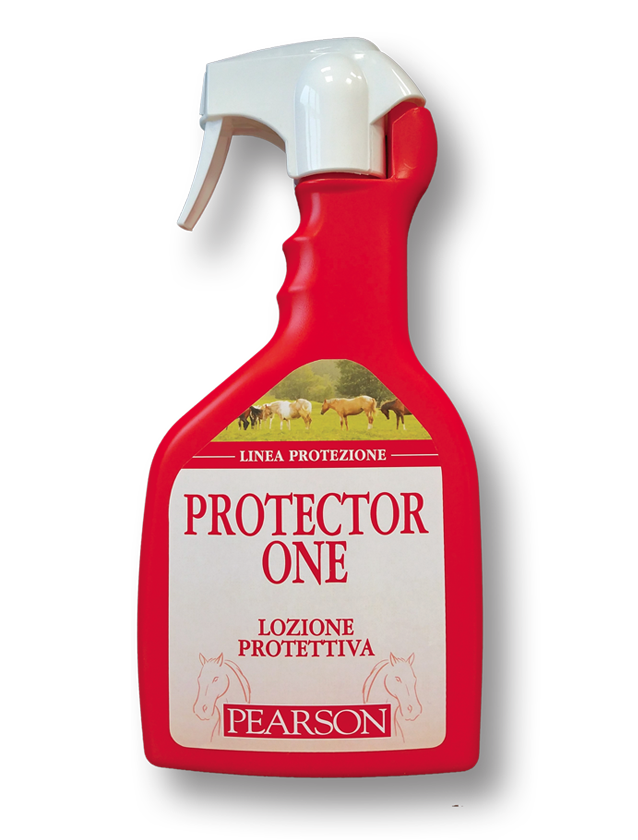 Protector One Pearson - Lozione protettiva per cavalli 700ml, soluzione liquida con aromi naturali, protezione totale per equini