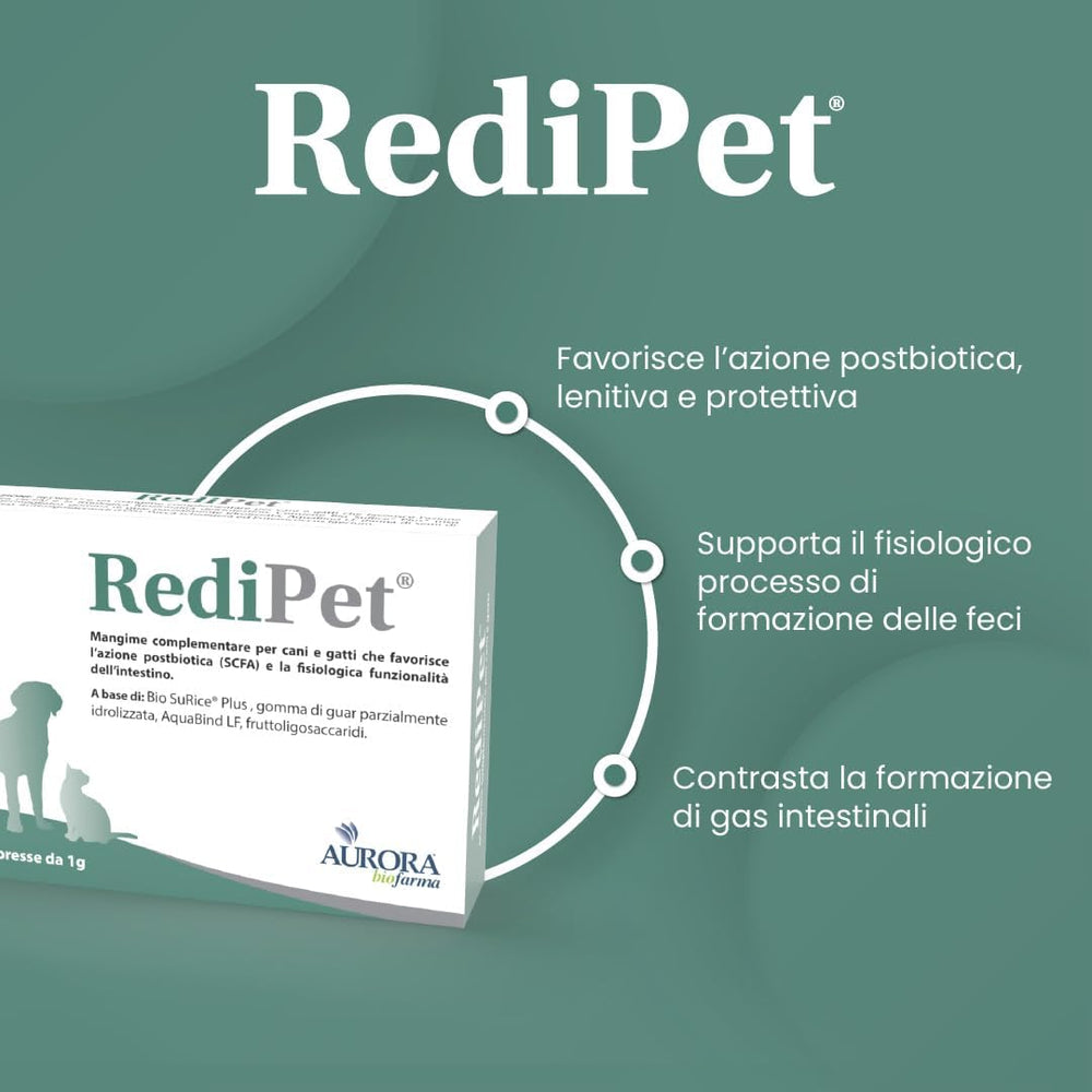 REDIPET 30cpr - Supporto Intestinale Per Cani e Gatti