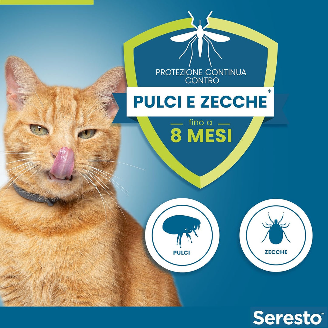 SERESTO GATTI - Contro pulci e zecche fino a 8 mesi