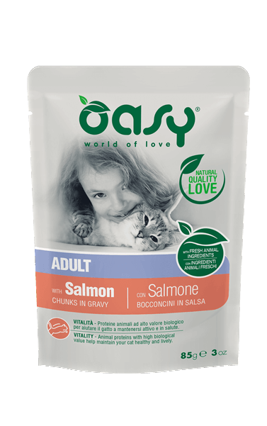 oasy adult cat salmone