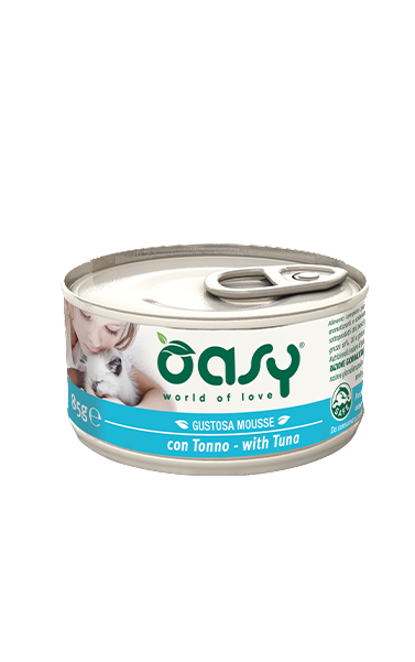 OASY WET CAT MOUSSE TONNO (6pz) - Alimento completo per gatti adulti