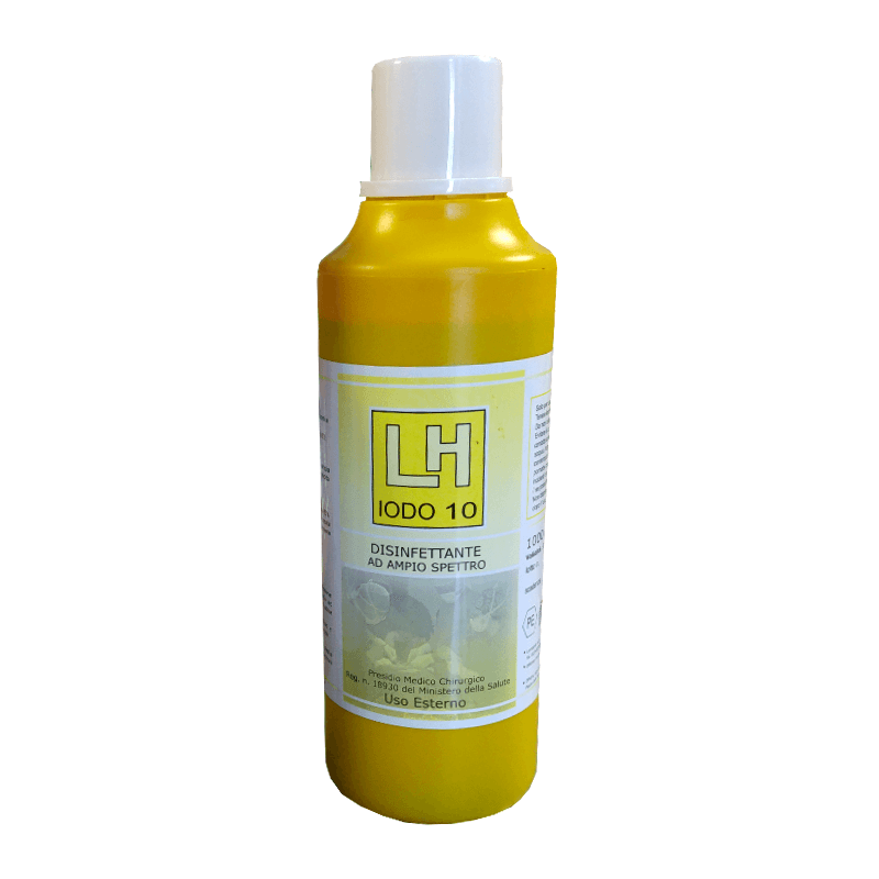 LH IODO 10 1lt (Betadine giallo)  - Soluzione disinfettante antisettica - Sarda Zootecnica