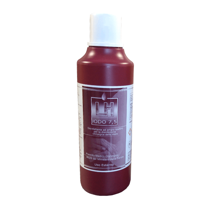 LH IODO 7.5 1lt (Betadine rosso ) - Soluzione disinfettante antisettica - Sarda Zootecnica