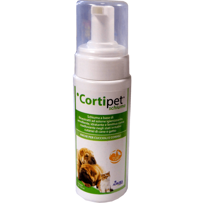 CORTIPET SCHIUMA 150 ml -  soluzione idratante per la cute del cane e del gatto - Sarda Zootecnica