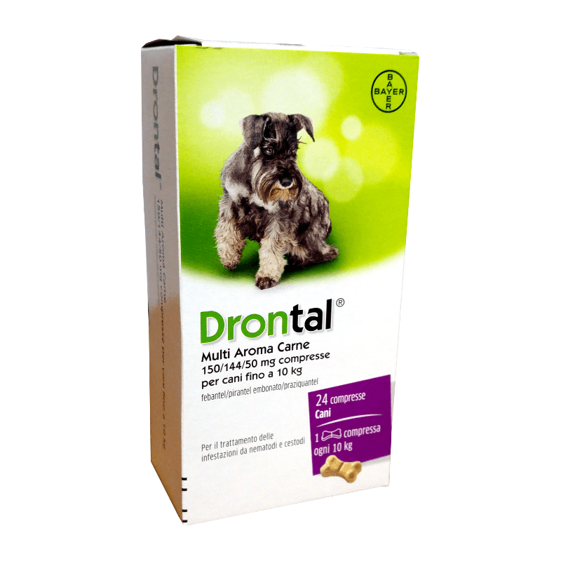 DRONTAL CANE MULTI AROMA CARNE (24 cpr) – Combatte i parassiti intestinali - Sarda Zootecnica
