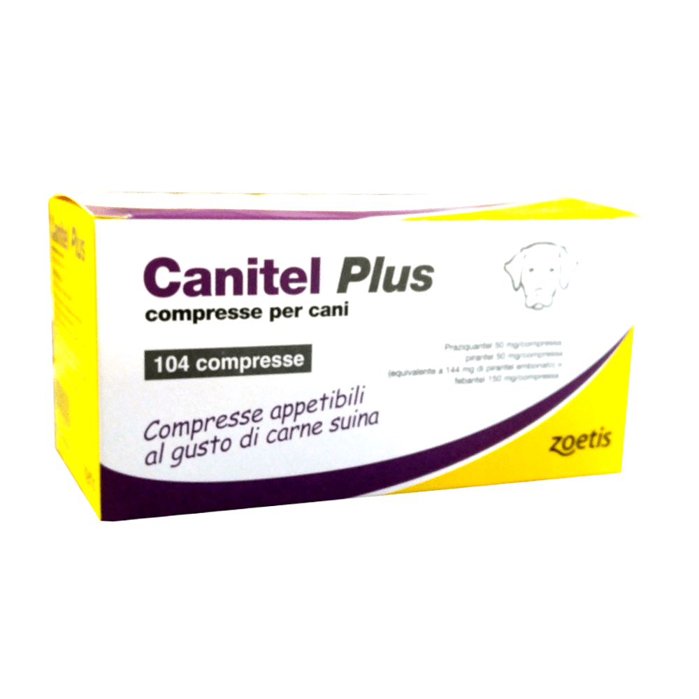 CANITEL PLUS 104 cpr – Vermicida per cani - Sarda Zootecnica