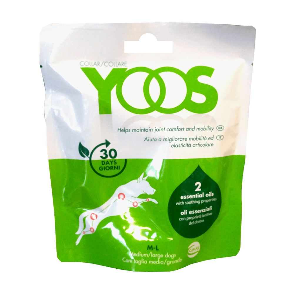 YOOS COLLARE CANE (tg M/L) – Olii essenziali per il benessere articolare - Sarda Zootecnica