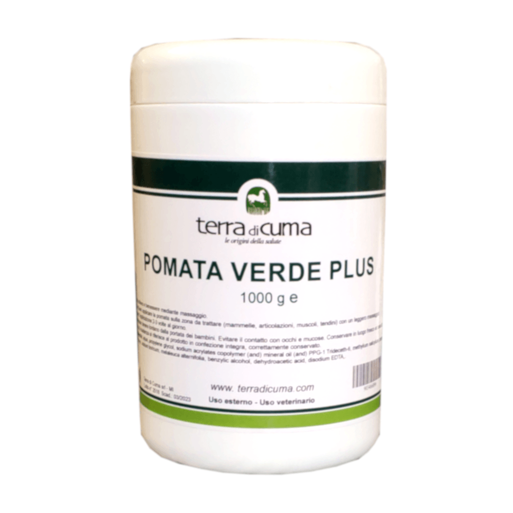 POMATA RISOLVENTE VERDE PLUS 1 Kg – Curare i traumi esterni - Sarda Zootecnica