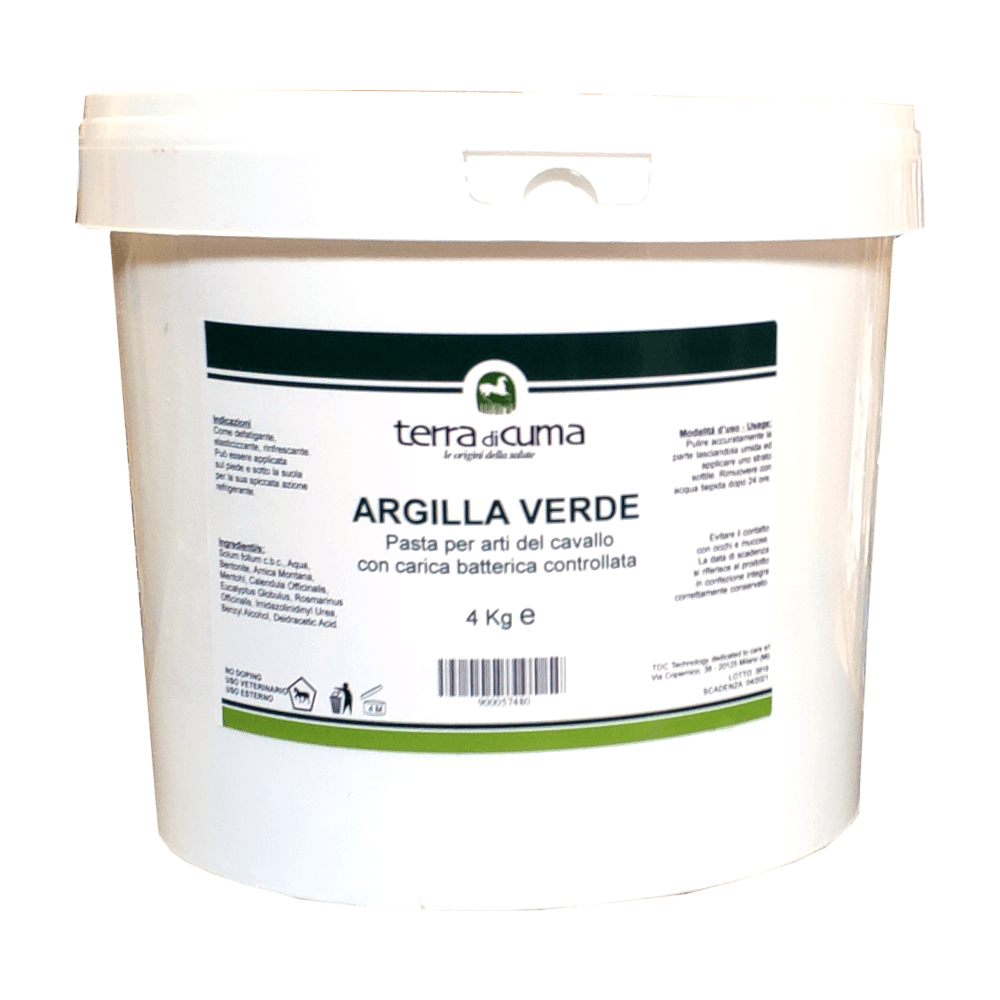 ARGILLA VERDE 4kg - pasta defaticante per cavalli - Sarda Zootecnica