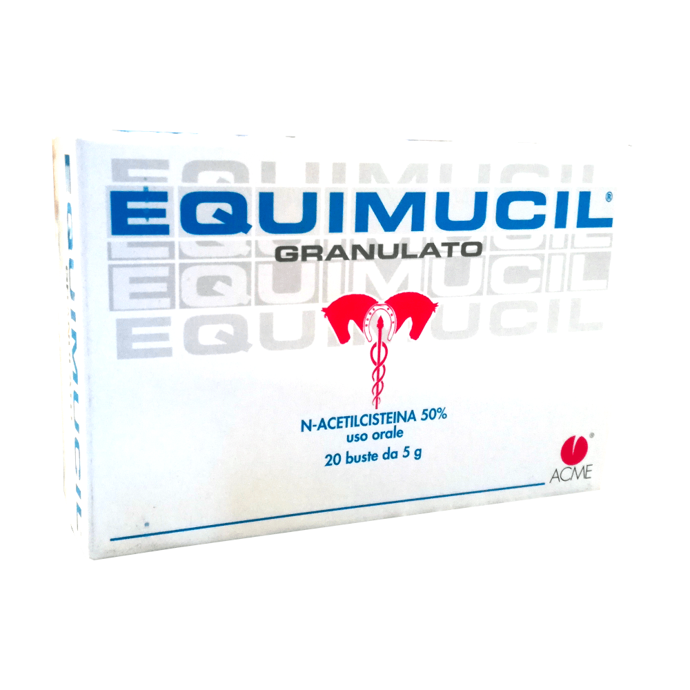 EQUIMUCIL GRANULATO (20 buste da 5 gr) – Mucolitico per equini - Sarda Zootecnica