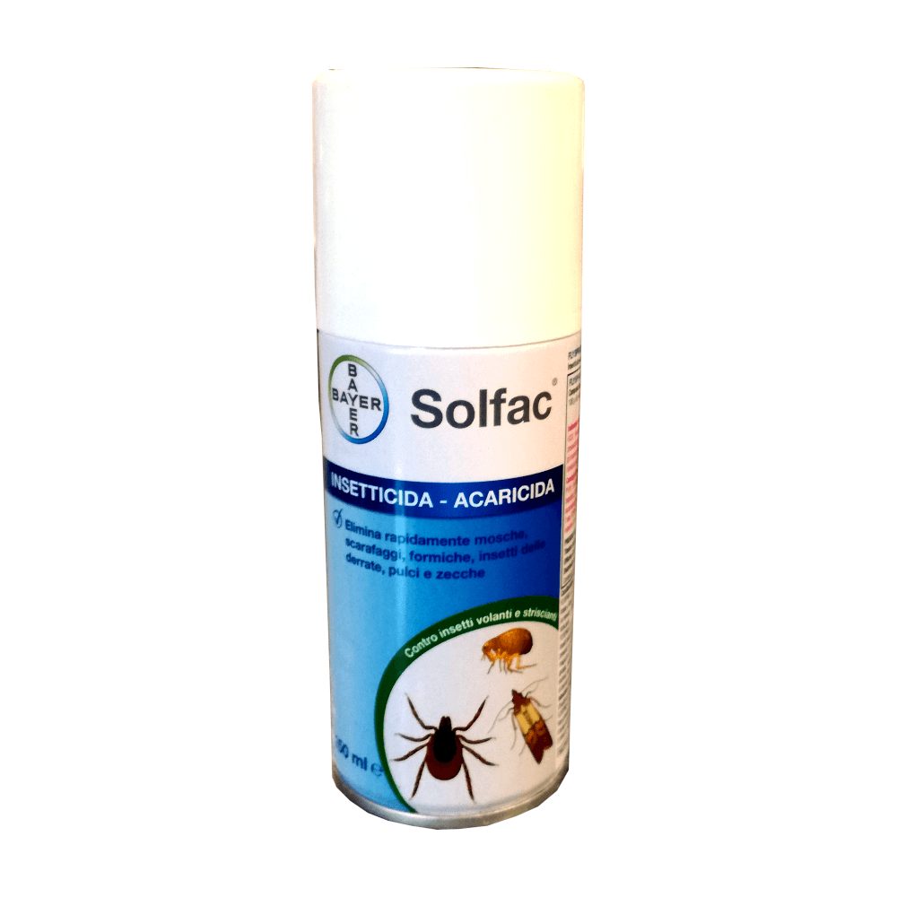 SOLFAC 150 ml – Insetticida acaricida spray - Sarda Zootecnica