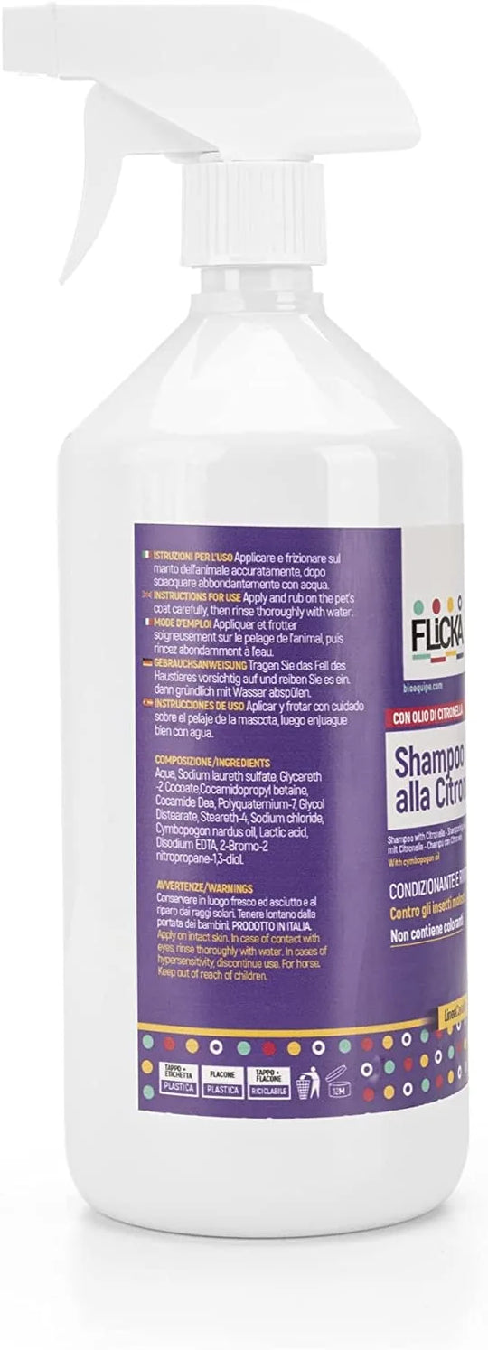 shampoo alla citronella per cavalli retro indicazioni