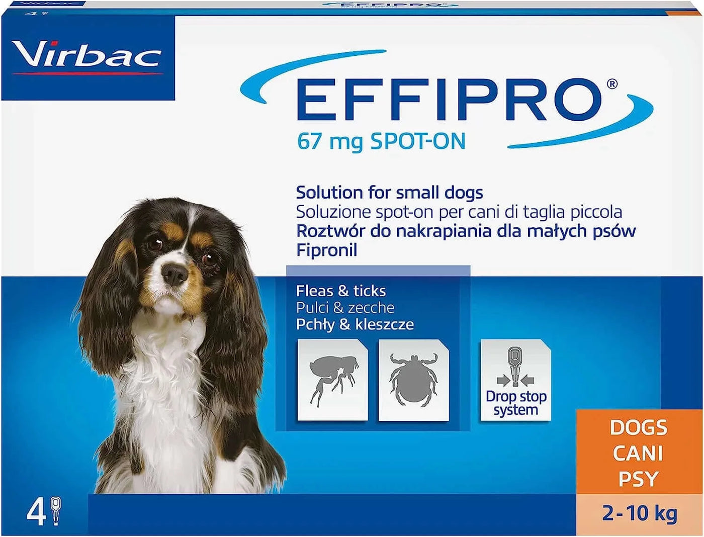 Effipro cani 2- 10 kg, antiparassitario in pipette contro zecche e pulci