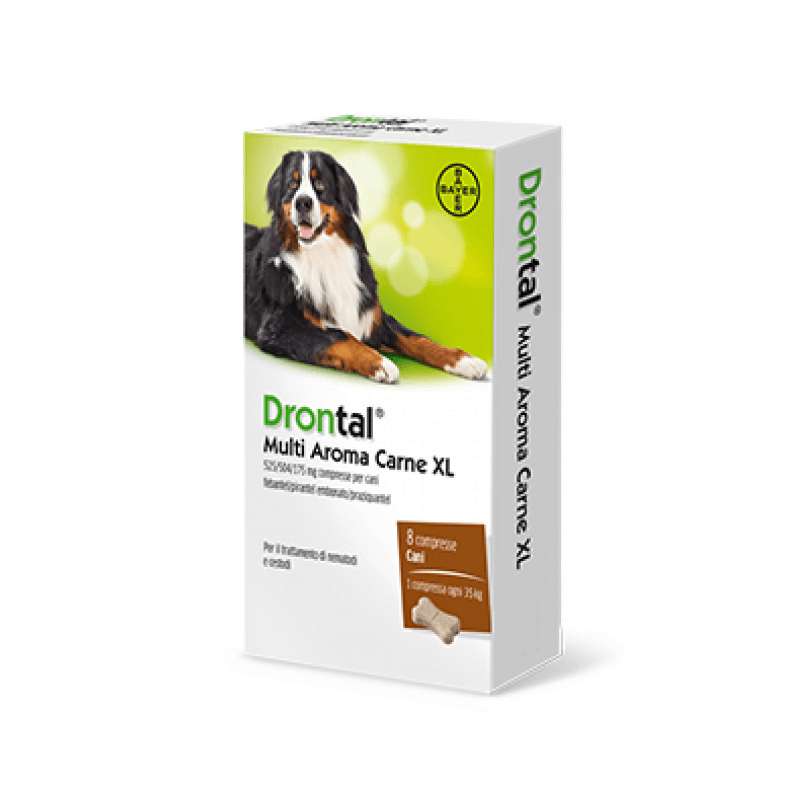 DRONTAL CANE MULTI AROMA XL (8 cpr) – Combatte i parassiti intestinali - Sarda Zootecnica
