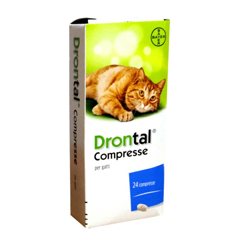 DRONTAL GATTO (24 cpr) – Combatte i parassiti intestinali - Sarda Zootecnica