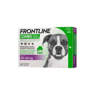 FRONTLINE COMBO CANE  20 ai 40 kg (3 pipette) – Contro pulci, zecche e pidocchi - Sarda Zootecnica