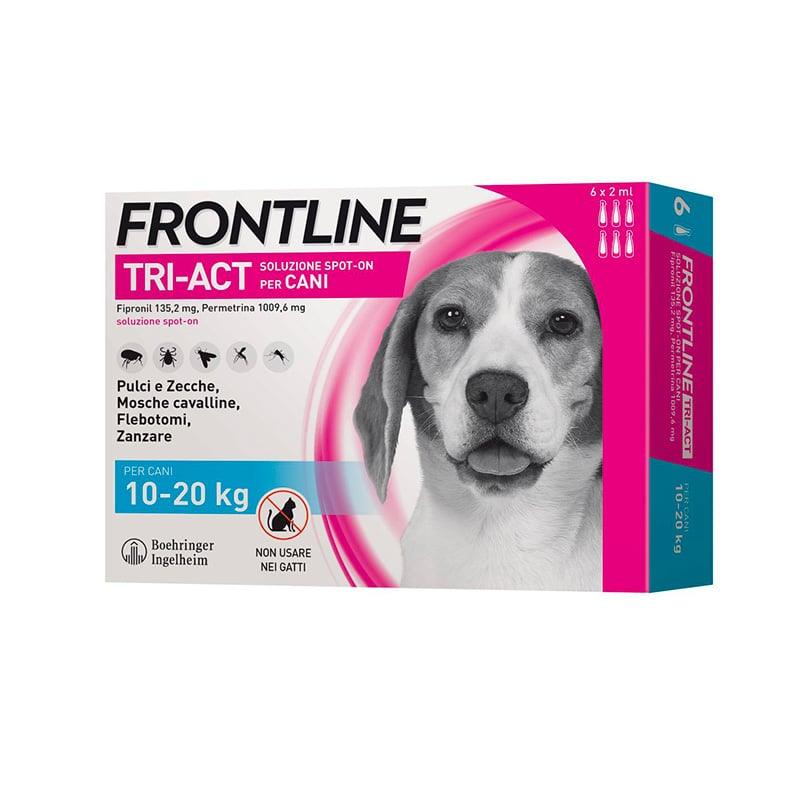 FRONTLINE TRI ACT 10/20 Kg (6 pipette) – Antiparassitario per cani di taglia media - Sarda Zootecnica