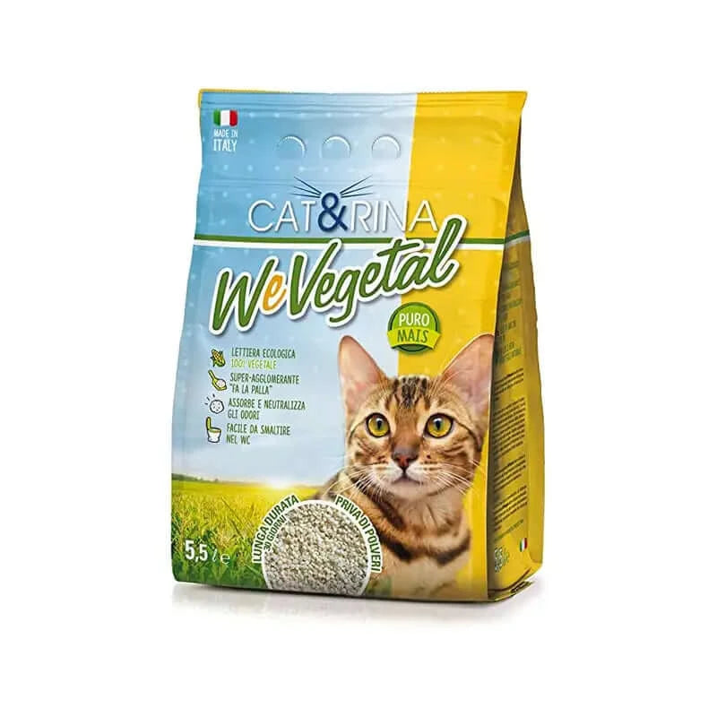Lettiera Cat&amp;Rina BeNatural al Mais: ecologica, leggera e senza odori