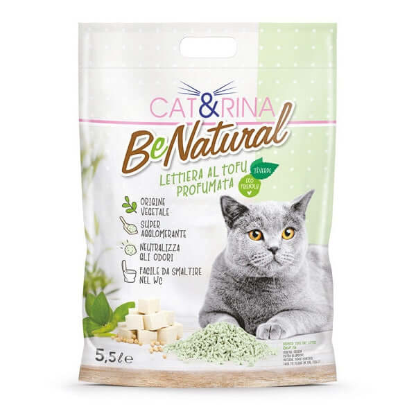 Lettiera Cat&Rina BeNatural al Tofu Profumo Tè Verde: La Scelta Ecologica e Sostenibile